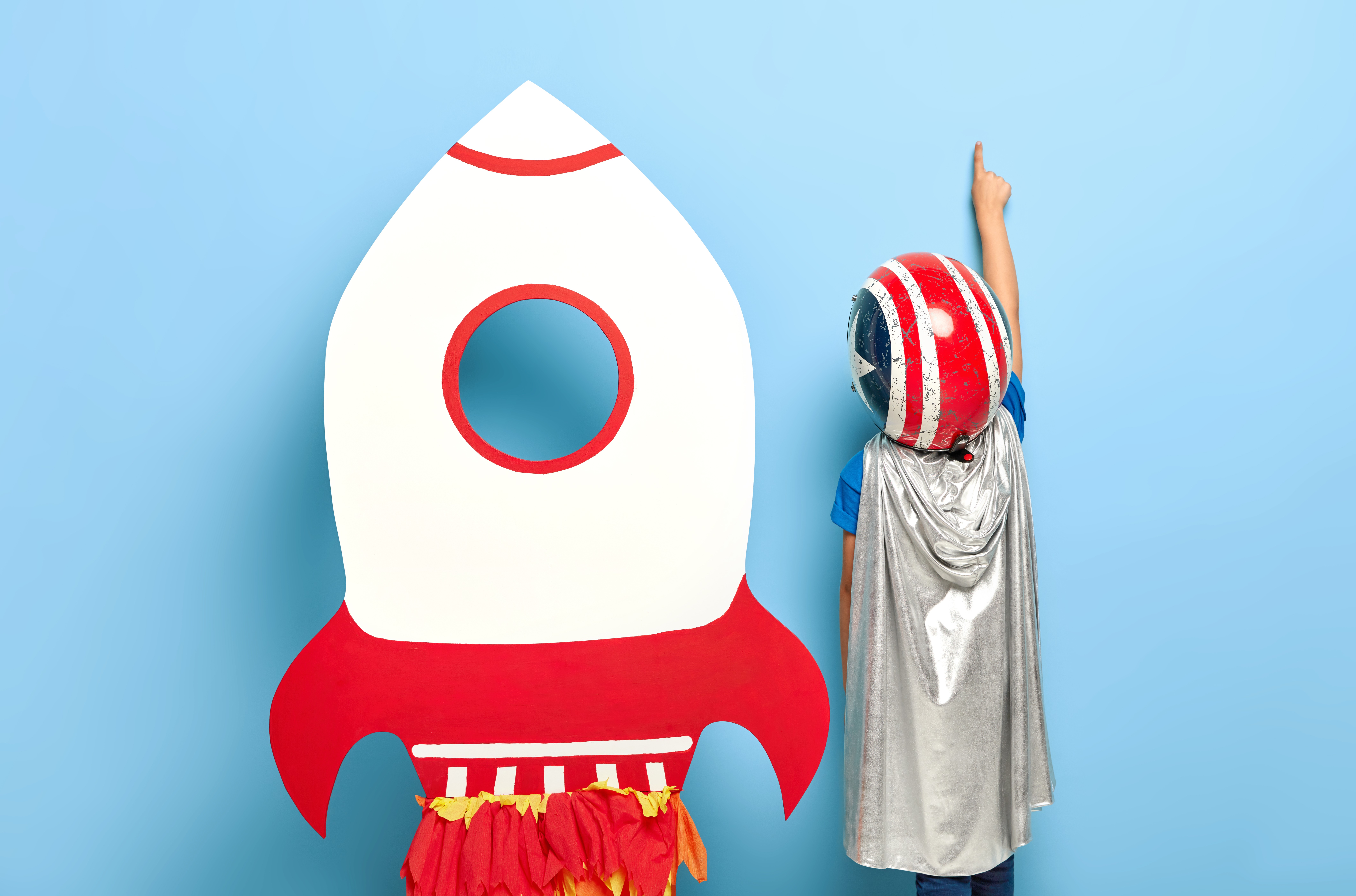 Kids collaborating on creative projects